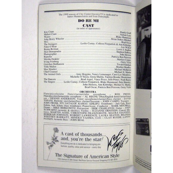 Do Re Mi Playbill 1999 City Center Encore Nathan Lane Brian Stokes Mitchell - Picture 5 of 7
